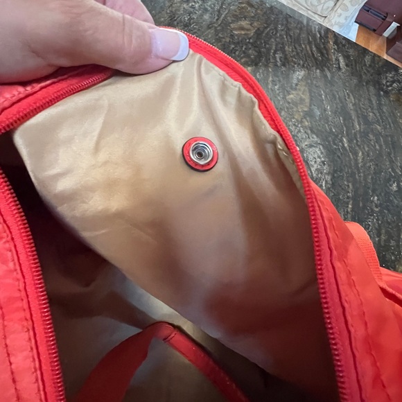 JUST REDUCED!! Coach Packable Tote WITH inner zip snap in pocket. Orange - Picture 10 of 16